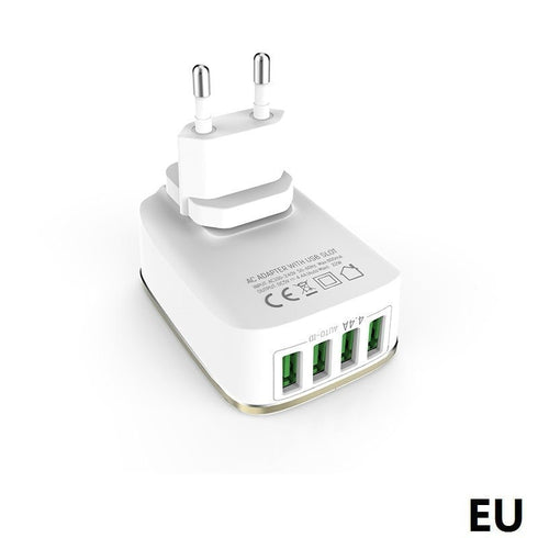 LDNIO 4 Port Travel Charger - White (A4404) - WooTech Online Shopping