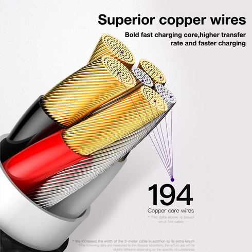 Type C USB Data Cable 5.0A Super Fast Charging USB Data Cable - Moxom CC-82 - WooTech Online Shopping