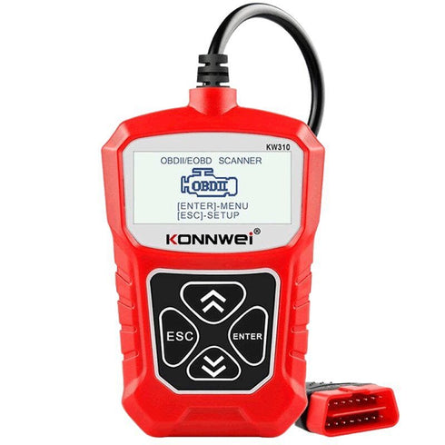 KW310 Multifunction OBD II And EOBD Auto Diagnostic Scanner Tool - Black
