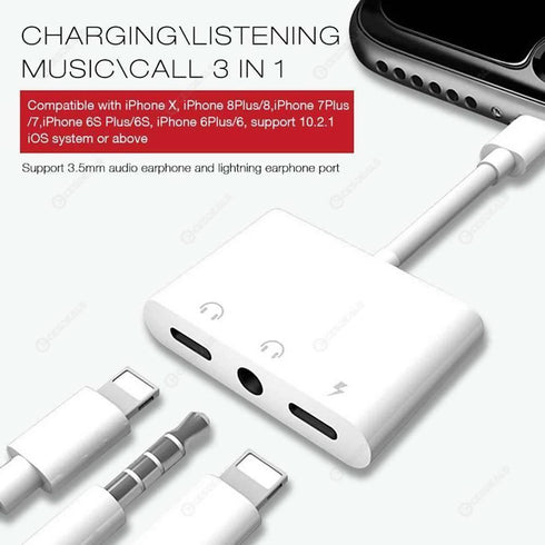 Andowl 3in1 smart adapter charging and listening to songs - Q-A190 - WooTech Online Shopping