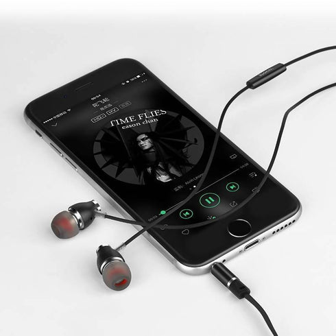 hoco ariose universal earphones with mic m28 white - WooTech Online Shopping