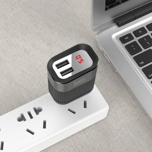Wall charger “C40A Speedmaster” dual USB port EU plug - WooTech Online Shopping