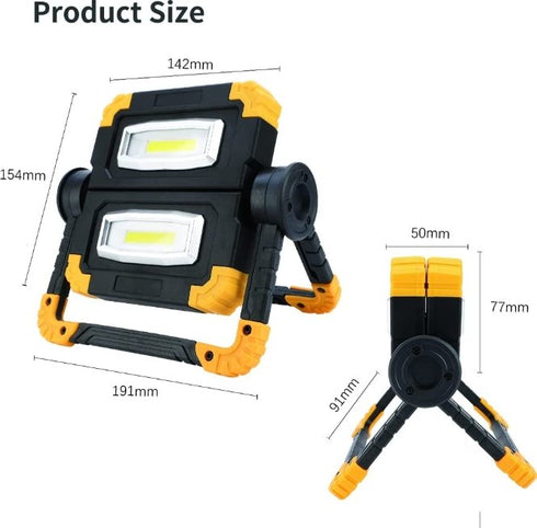 Adjustable Foldable Double Outdoor Floodlight_ AB-Z994 - WooTech Online Shopping In SA