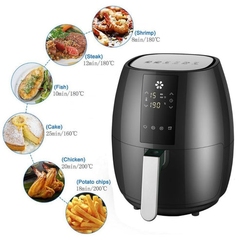 Air Fryer - 5 Liter Cooking Air Frye1400W - WooTech Online Shopping In SA