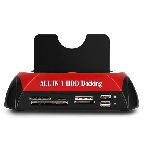 All-in-1 Dual Hard Drive HDD Docking Station with One Touch Backup for 2.5"/3.5" SATA IDE - WooTech Online Shopping In SA