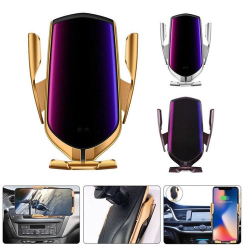 Andowl Car wireless Charger - Q-A252 - Gold - WooTech Online Shopping In SA