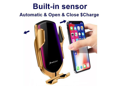 Andowl Car wireless Charger - Q-A252 - Gold - WooTech Online Shopping In SA