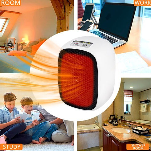 Andowl Q-NF14 Mini Desk Heater - 500W - WooTech Online Shopping In SA