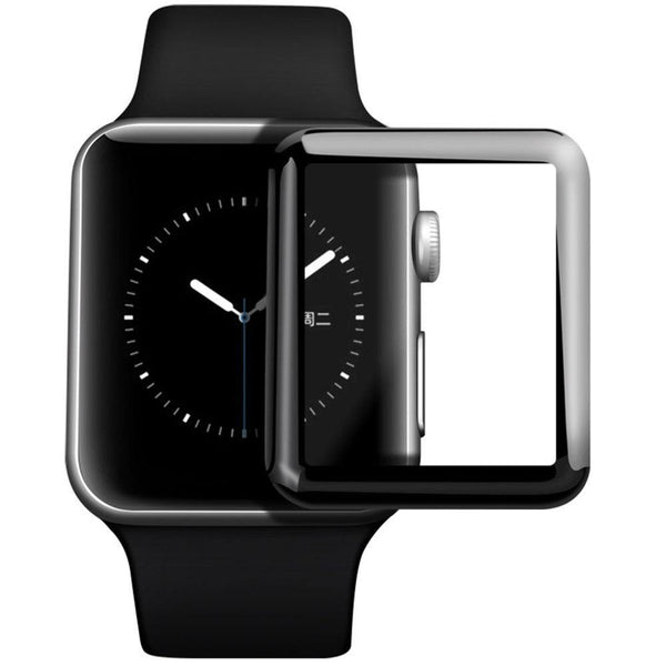 Apple Watch Glass - 9H 3D full coverage tempered glass 38/40/42/44 mm - WooTech Online Shopping In SA