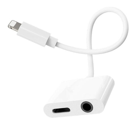Audio converter for Lightning to Lightning + 3.5mm - WooTech Online Shopping In SA