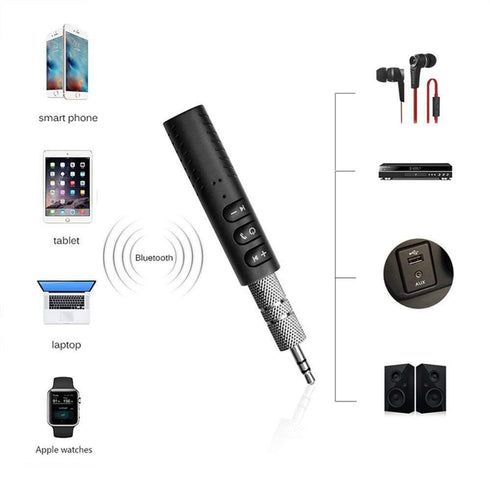 Car Bluetooth 3.0 Home Audio Music Receiver with Handsfree Function With Mic - WooTech Online Shopping In SA