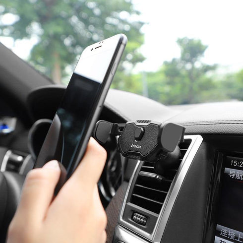 Car Phone holder in-car air outlet semi-automatic bracket - WooTech Online Shopping In SA