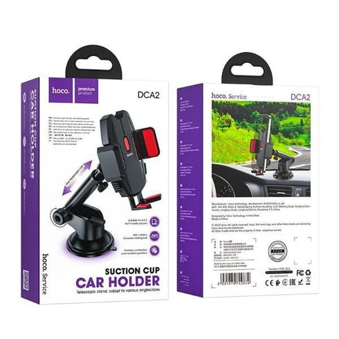Car Phone Holder Suction Cup Car holder - Hoco DCA2 - WooTech Online Shopping In SA