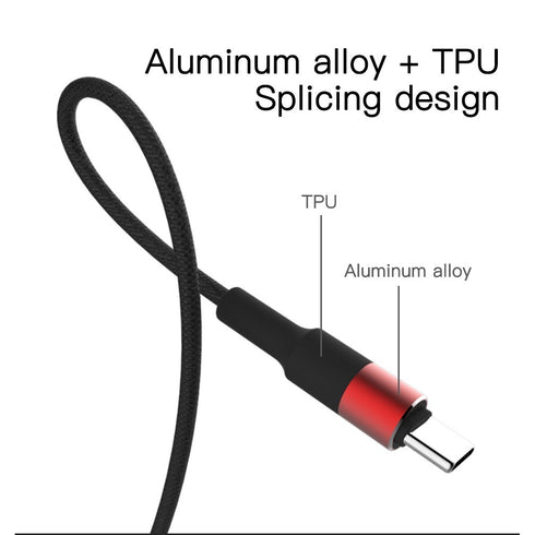 Type c moxom cc-54 usb cable 2m - Black & Red - WooTech Online Shopping