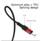 Type c moxom cc-54 usb cable 2m - Black & Red - WooTech Online Shopping