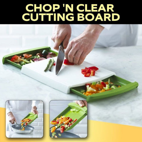 Chop & Clear Cutting Board - WooTech Online Shopping In SA