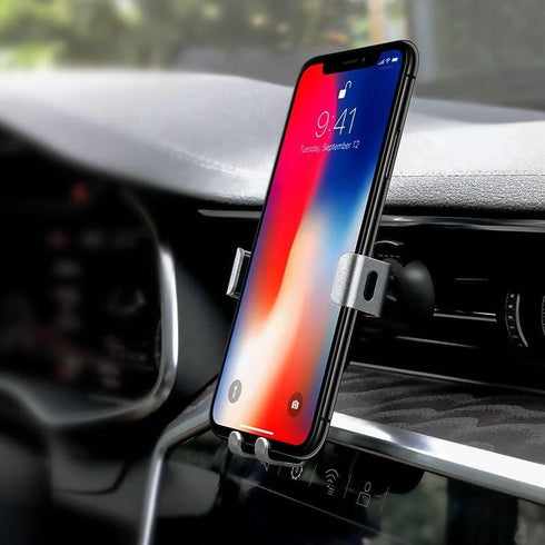Hoco CA56 Metal Armour Air Outlet Gravity Car Holder Stable and Easy to Use Phone Holder Car - WooTech Online Shopping