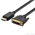 Display Port To DVI Male Cable convertor 14Cm - WooTech Online Shopping In SA