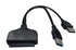 Dual USB 3.0 & USB 2.0 SATA Adapter Cable - Black - WooTech Online Shopping In SA