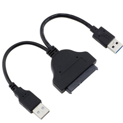 Dual USB 3.0 & USB 2.0 SATA Adapter Cable - Black - WooTech Online Shopping In SA