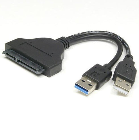 Dual USB 3.0 & USB 2.0 SATA Adapter Cable - Black - WooTech Online Shopping In SA