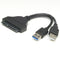 Dual USB 3.0 & USB 2.0 SATA Adapter Cable - Black - WooTech Online Shopping In SA