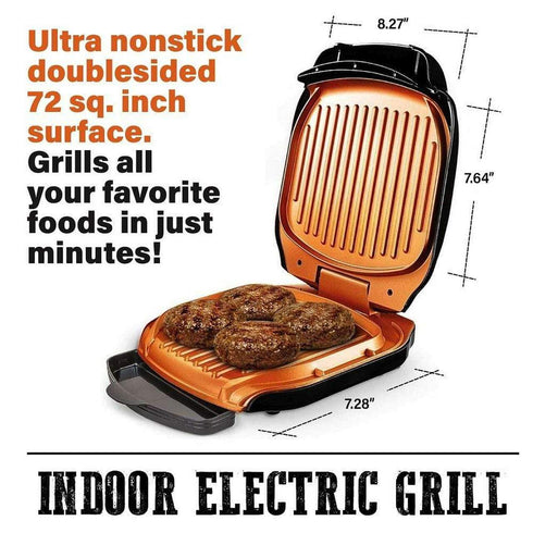 Electric Grill Toaster With Nonstick Copper Surface - WooTech Online Shopping In SA