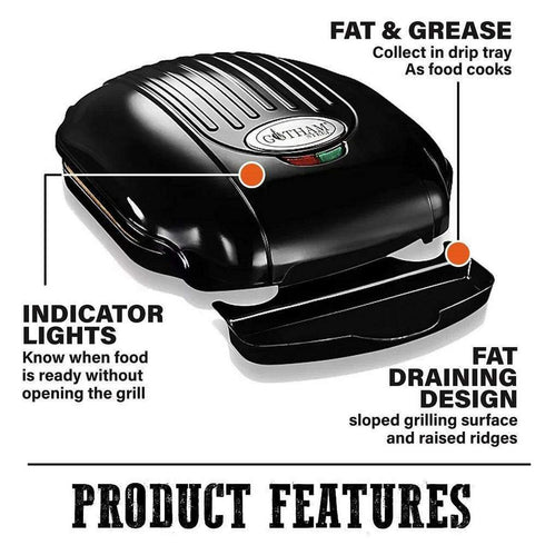 Electric Grill Toaster With Nonstick Copper Surface - WooTech Online Shopping In SA