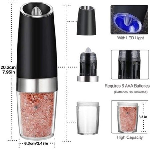 Electric Salt and Pepper Mill - WooTech Online Shopping In SA