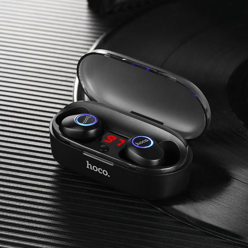 True wireless headset With charging case - Hoco Earbuds - WooTech Online Shopping