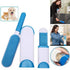 Reusable Pet Fur Remover With Self Cleaning Base - Blue
