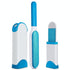 Reusable Pet Fur Remover With Self Cleaning Base - Blue