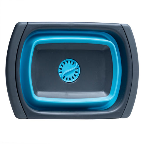 Foldable Flexible Washing Basket - Blue