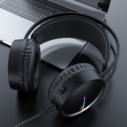 Gaming headset/ Headphones USB + AUX - Hoco W100 - WooTech Online Shopping In SA