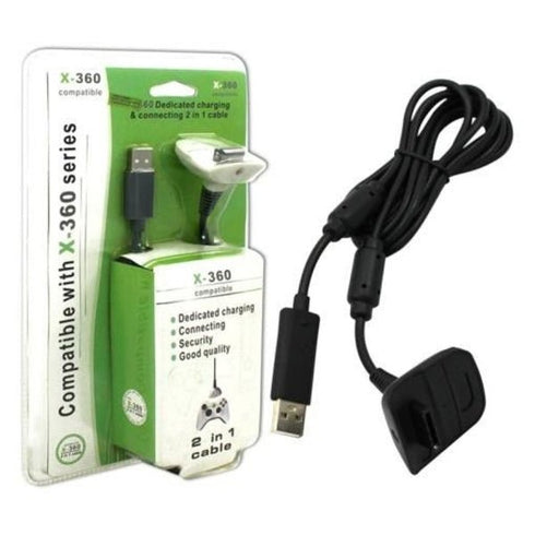 Generic 2 in 1 Charging & Connecting Cable For X-360 - WooTech Online Shopping In SA