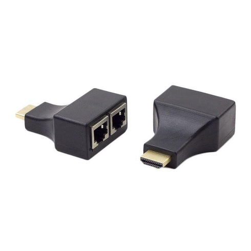 HDMI Extension Over Dual Category 5e / 6 Cables Adapter Set - WooTech Online Shopping In SA