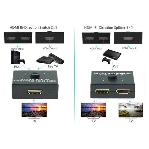 HDMI switch - Bi-Direction Manual Switch - WooTech Online Shopping In SA