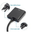 HDMI to VGA Converter Adapter Cable with 3.5mm Audio and USB power cable - White - WooTech Online Shopping In SA