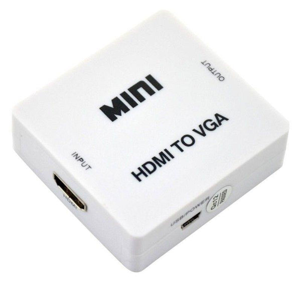 HDMI TO VGA Video AUDIO CONVERTER - White - WooTech Online Shopping In SA