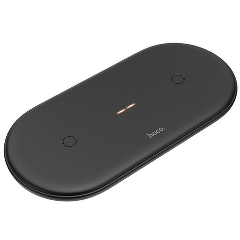Hoco CW23 Dual wireless Fast Charger - 10W - WooTech Online Shopping In SA