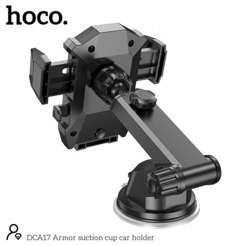 Hoco DCA17 Suction Cup Armor Car Phone Holder - WooTech Online Shopping In SA