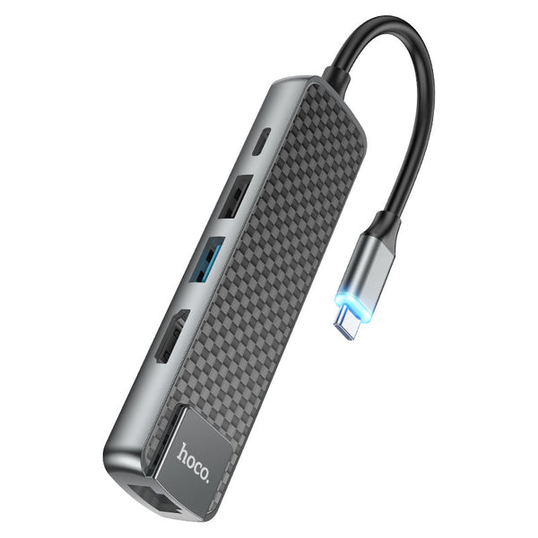 Hoco HB23 5 in 1 Type C 4K Ultra HD Multimedia Adapter