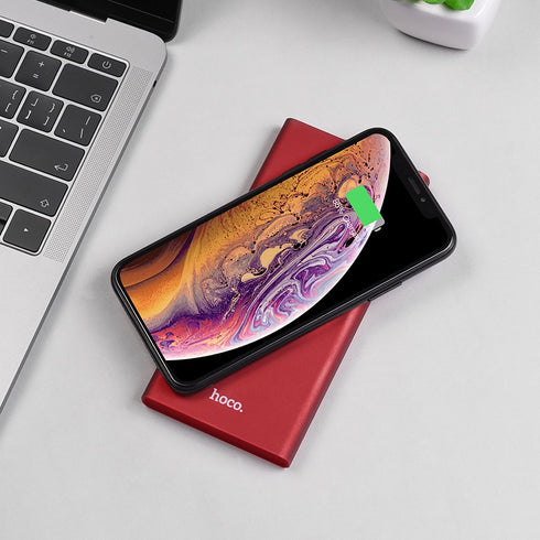 Wireless Power bank 10000 mAh wireless charging dual ports - Hoco J37 - WooTech Online Shopping