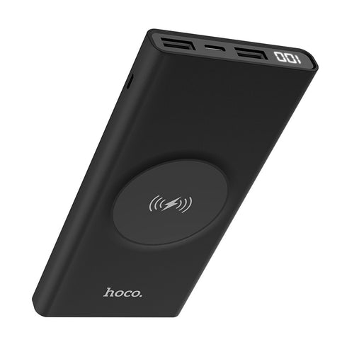 Wireless Power bank 10000 mAh wireless charging dual ports - Hoco J37 - WooTech Online Shopping