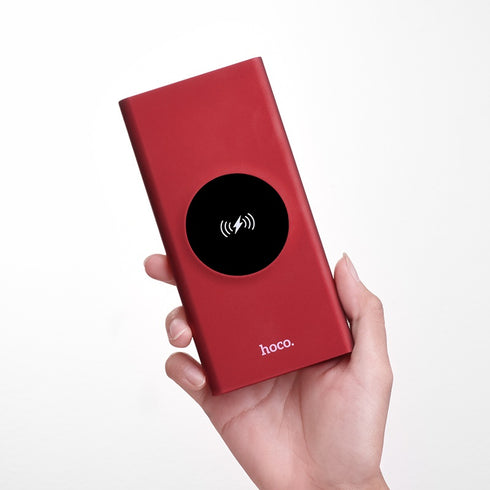 Wireless Power bank 10000 mAh wireless charging dual ports - Hoco J37 - WooTech Online Shopping