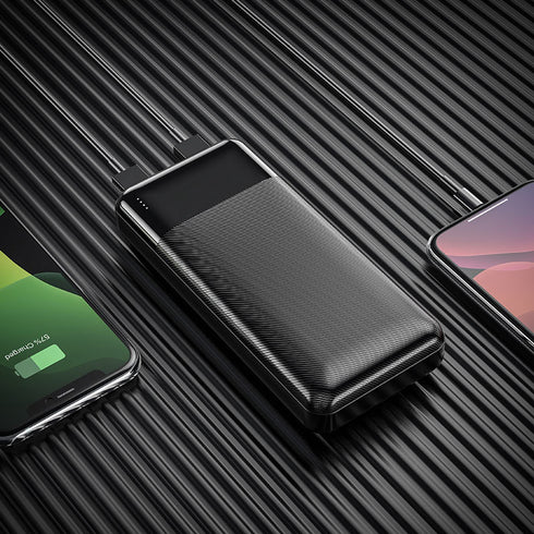 Hoco J72A 20000mAh Power Bank With LED Battery Indicator