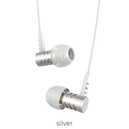 hoco M48 3.5mm Wired Earphone with Microphone Noise-canceling Stereo Sports Headset - WooTech Online Shopping In SA