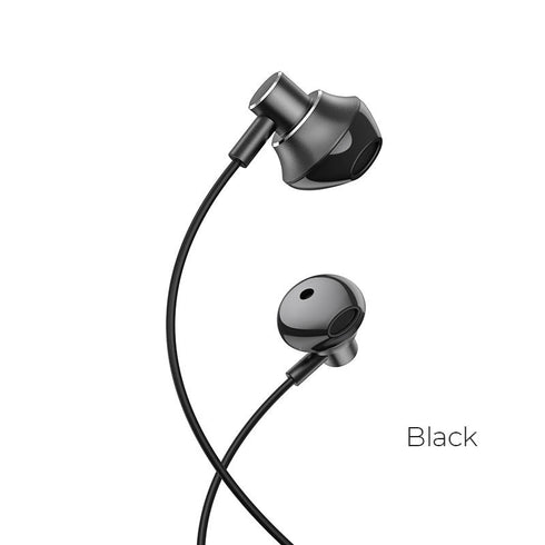 Hoco Magnetic Earphone - Black - 3.5mm Jack M75 - WooTech Online Shopping In SA