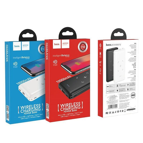 Hoco Power Bank J50 Wireless Charging 10000mAh - WooTech Online Shopping In SA