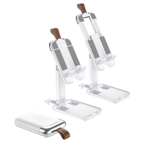 Hoco S28 Folding Desktop Stand (4.7" - 14") - White - WooTech Online Shopping In SA
